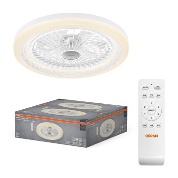 Osram - Luminária de teto LED regulável com ventilador SOLANO LED/26W/230V 3000/4000/6500K + comando remoto