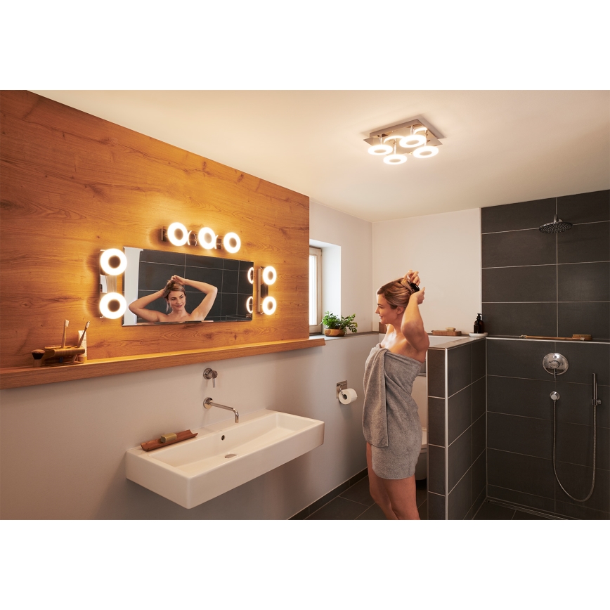 Osram - Candeeiro de tecto LED dimerizável para casa de banho SMART+ WAVE LED/24W/230V 3000-6500K IP44 Wi-Fi