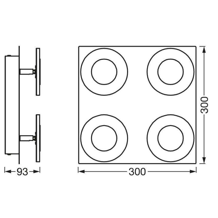 Osram - Candeeiro de tecto LED dimerizável para casa de banho SMART+ WAVE LED/24W/230V 3000-6500K IP44 Wi-Fi