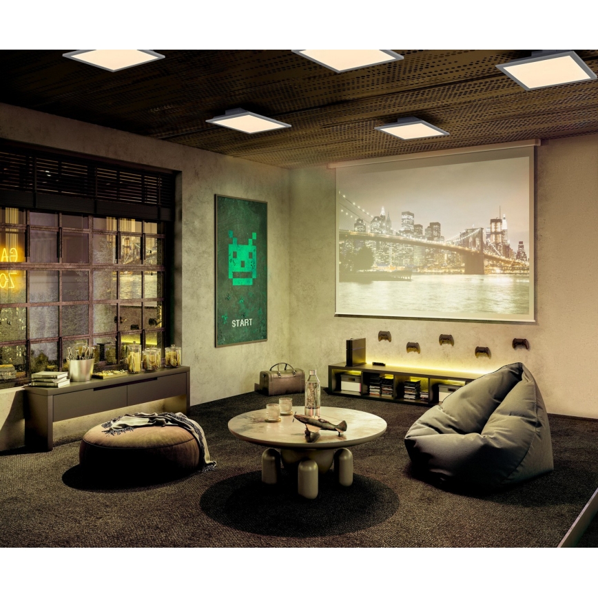 Osram - LED RGBW Luminária de teto dimerizável SMART+ MAGIC LED/24W/230V 2700-6500K 45x45 cm Wi-Fi + comando remoto