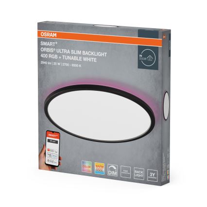 Osram - Luminária de teto LED RGBW dimerizável SMART+ ORBIS LED/25W/230V Ø 40 cm 2700-6500K Wi-Fi