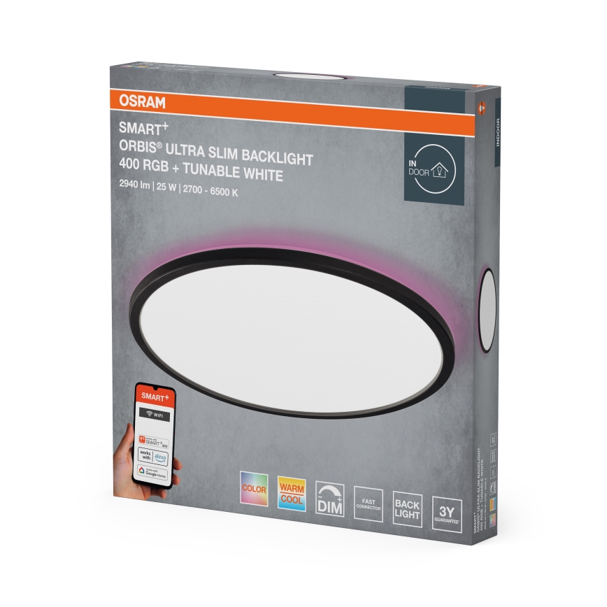 Osram - Luminária de teto LED RGBW dimerizável SMART+ ORBIS LED/25W/230V Ø 40 cm 2700-6500K Wi-Fi