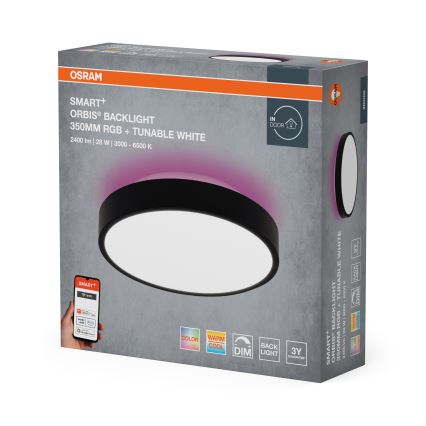 Osram - Candeeiro de tecto dimerizável LED RGBW SMART+ ORBIS LED/28W/230V pr. 35 cm 2700-6500K Wi-Fi