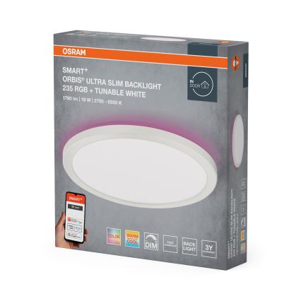 Osram - Luminária de teto LED RGBW dimerizável SMART+ ORBIS LED/19W/230V diâmetro 23,5 cm 2700-6500K Wi-Fi