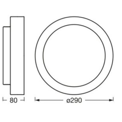 Osram - Luminária de teto ORBIS MADRID 2xE27/10W/230V diâmetro 29 cm branca