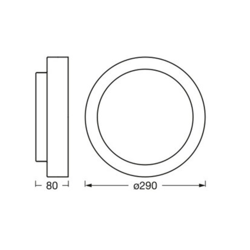 Osram - Luminária de teto ORBIS MADRID 2xE27/10W/230V diâmetro 29 cm branca