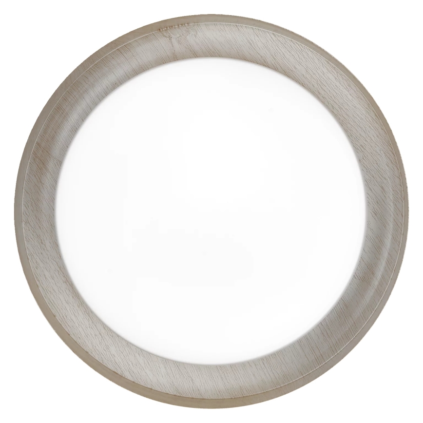 Osram - Luminária de teto ORBIS MADRID 2xE27/10W/230V Ø 29 cm acabamento em madeira