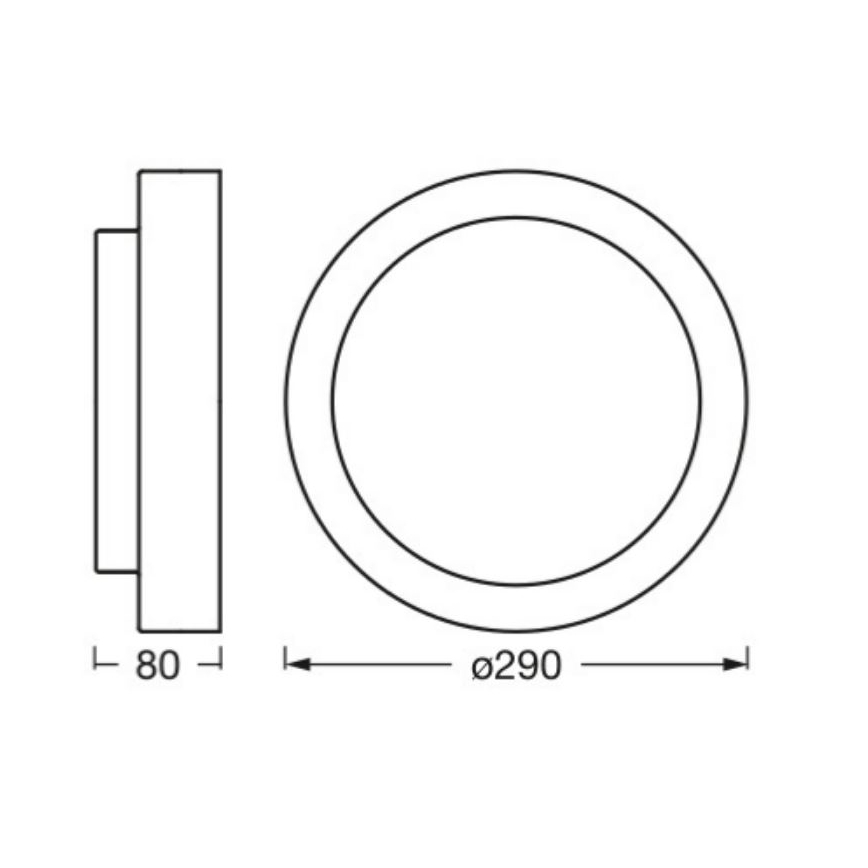Osram - Luminária de teto ORBIS MADRID 2xE27/10W/230V Ø 29 cm acabamento em madeira