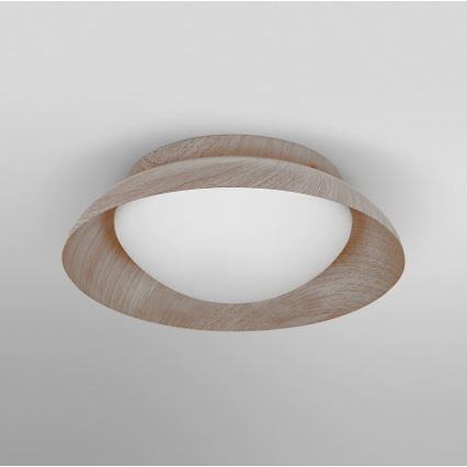 Osram - Luminária de teto ORBIS MILAN 2xE27/10W/230V diâmetro 30,5 cm acabamento em imitação de madeira