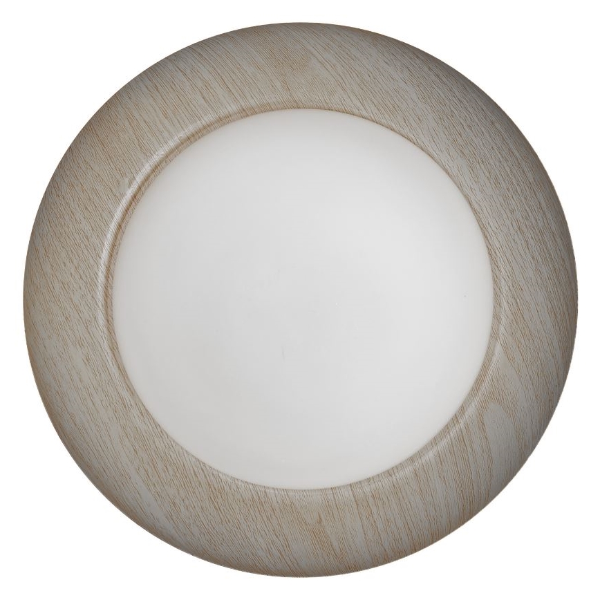 Osram - Luminária de teto ORBIS MILAN 2xE27/10W/230V diâmetro 30,5 cm acabamento em imitação de madeira