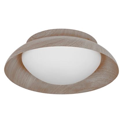 Osram - Luminária de teto ORBIS MILAN 2xE27/10W/230V diâmetro 30,5 cm acabamento em imitação de madeira