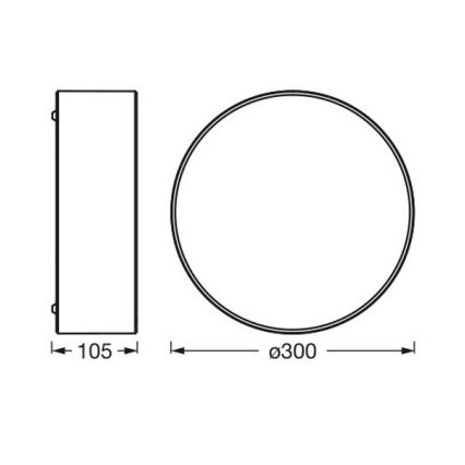Osram - Luminária de teto ORBIS PARIS 1xE27/25W/230V Ø 30 cm castanha