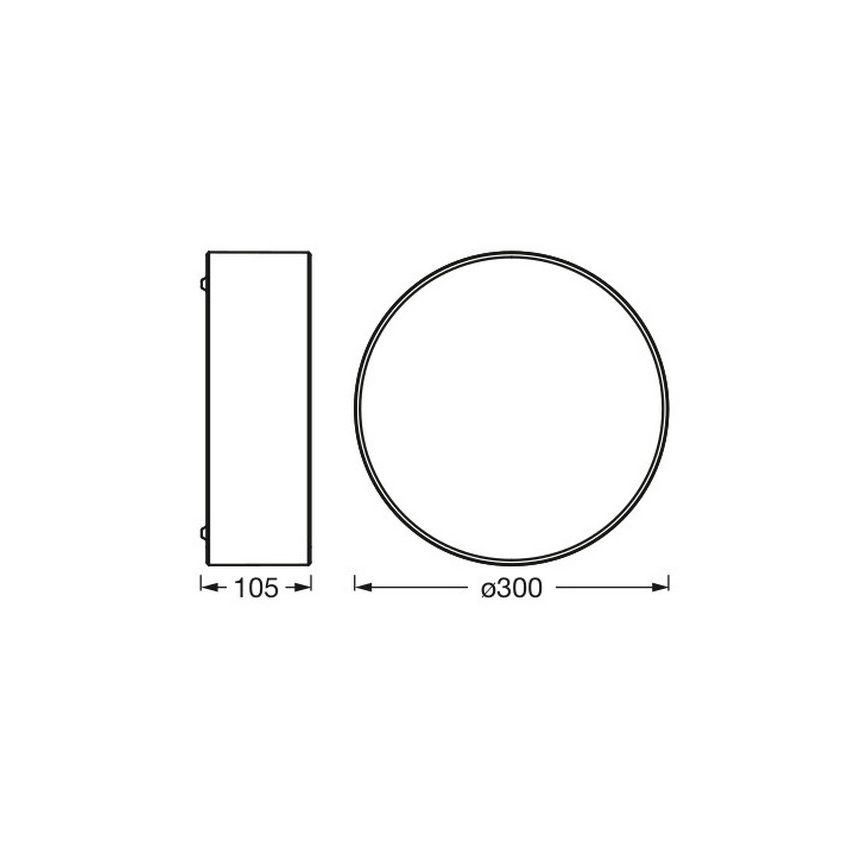 Osram - Luminária de teto ORBIS PARIS 1xE27/25W/230V Ø 30 cm castanha