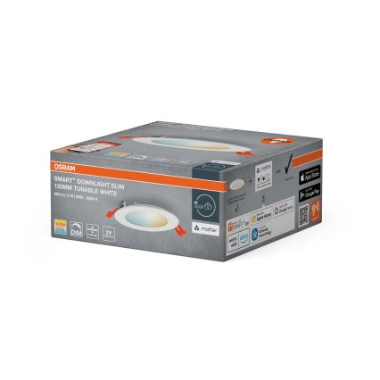 Osram - Downlight SMART+ LED de embutir regulável, 8 W, 230 V, 3000-6500 K, Wi-Fi