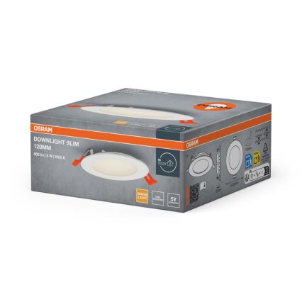 Osram - Luminária LED de embutir SLIM/8W/230V 3000K