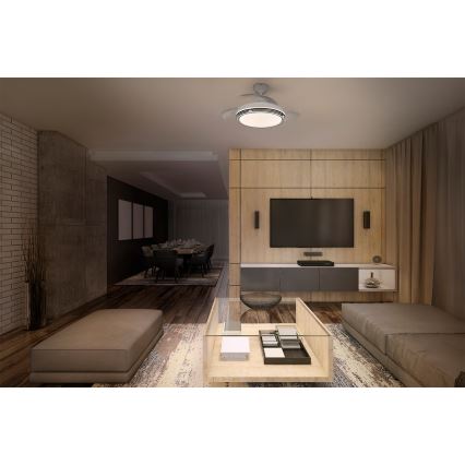 Osram - Luminária de teto LED regulável com ventilador LEVECHE LED/36W/230V 3000/4000/6500K + controlo remoto