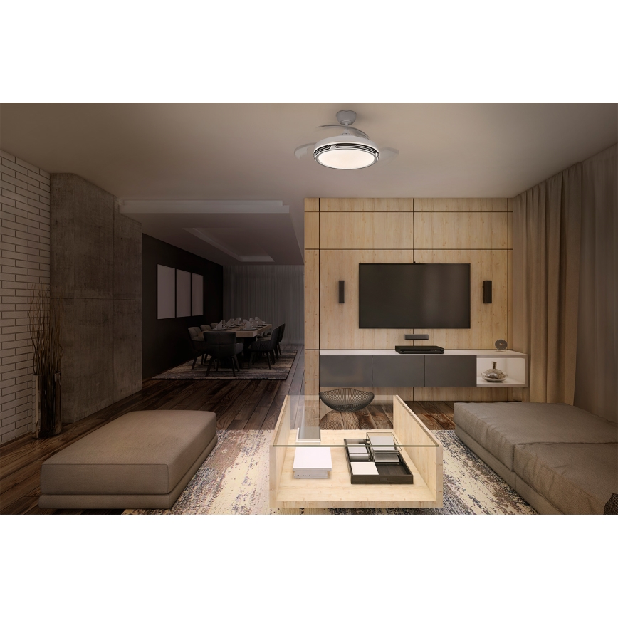 Osram - Luminária de teto LED regulável com ventilador LEVECHE LED/36W/230V 3000/4000/6500K + controlo remoto