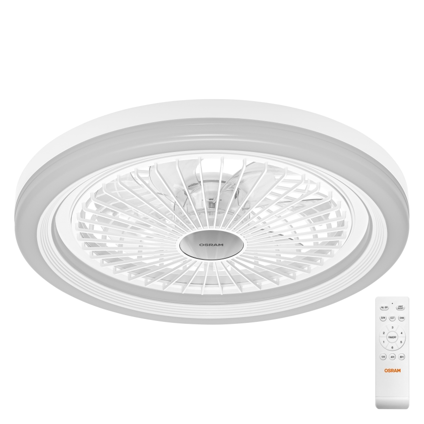Osram - Luminária de teto LED regulável com ventilador SOLANO LED/26W/230V 3000/4000/6500K + comando remoto