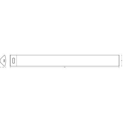 Osram - Candeeiro LED dimerizável para instalação sob armário com sensor de movimento LINEAR ANGLE LED/5W/230V 3000/4000/6500K 35 cm branco