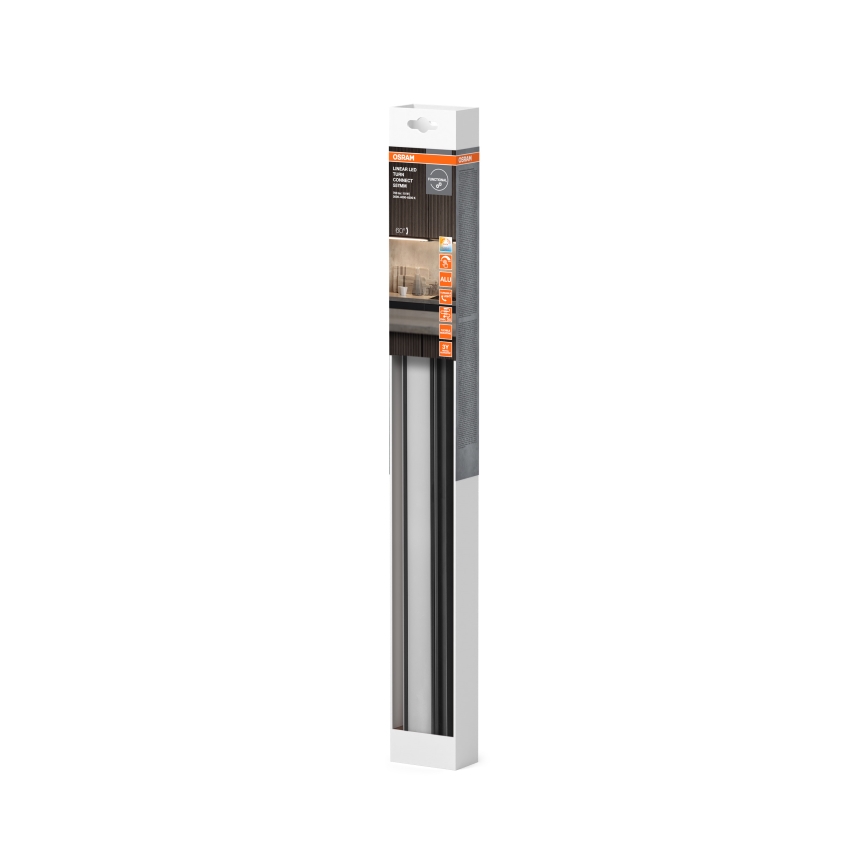 Osram - Candeeiro LED dimerizável para instalação sob armário LINEAR TURN LED/10W/230V 3000/4000/6500K 55 cm preto