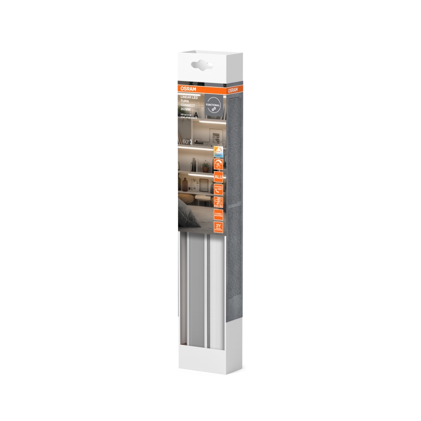 Osram - Luminária LED regulável sob armário LINEAR TURN LED/6W/230V 3000/4000/6500K 35 cm branca