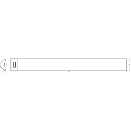 Osram - Luminária LED dimerizável para instalação sob armários com sensor de movimento LINEAR ANGLE LED/7,5W/230V 3000/4000/6500K 55 cm branca