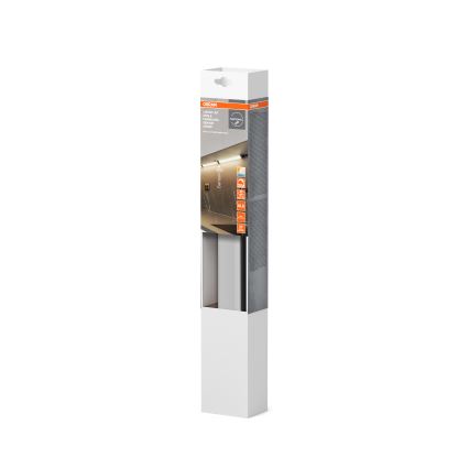 Osram - Luminária LED dimerizável para instalação sob armário com sensor de movimento LINEAR ANGLE LED/5W/230V 3000/4000/6500K 35 cm preta