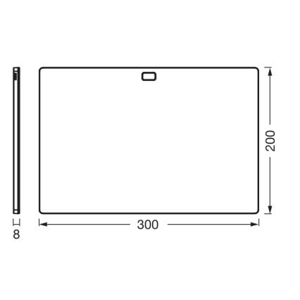 Osram - Luminária LED dimerizável para instalar sob armários com sensor de movimento UNDERCABINET LED/7,5W/230V 3000/4000/6500K 20x30 cm branca