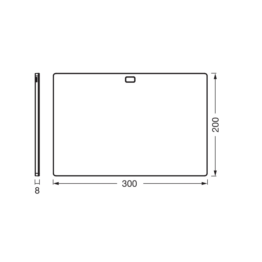 Osram - Luminária LED dimerizável para instalar sob armários com sensor de movimento UNDERCABINET LED/7,5W/230V 3000/4000/6500K 20x30 cm branca
