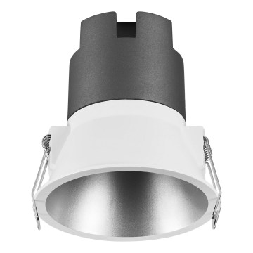 Osram - Luminária LED embutida SPOT TWIST, 10 W, 230 V, 4000 K, Ø 9,3 cm, branco/prateado