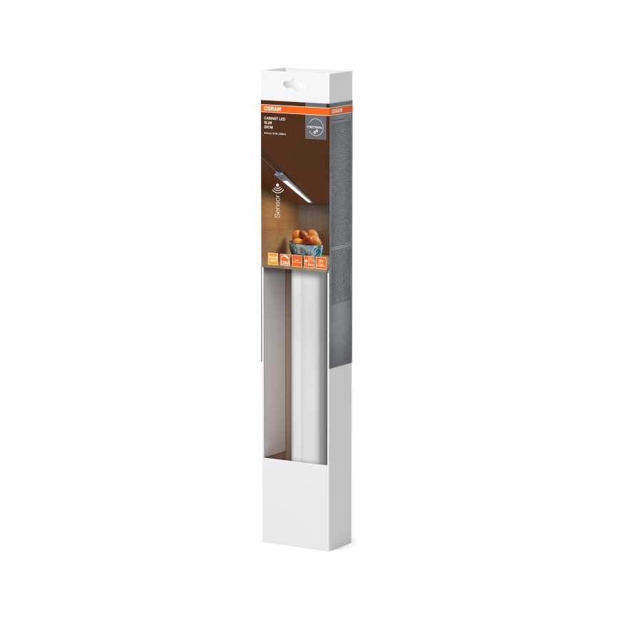 Osram - Luminária LED dimerizável para instalação sob armário com sensor de movimento CABINET LED/10W/230V 3000K 50 cm branco