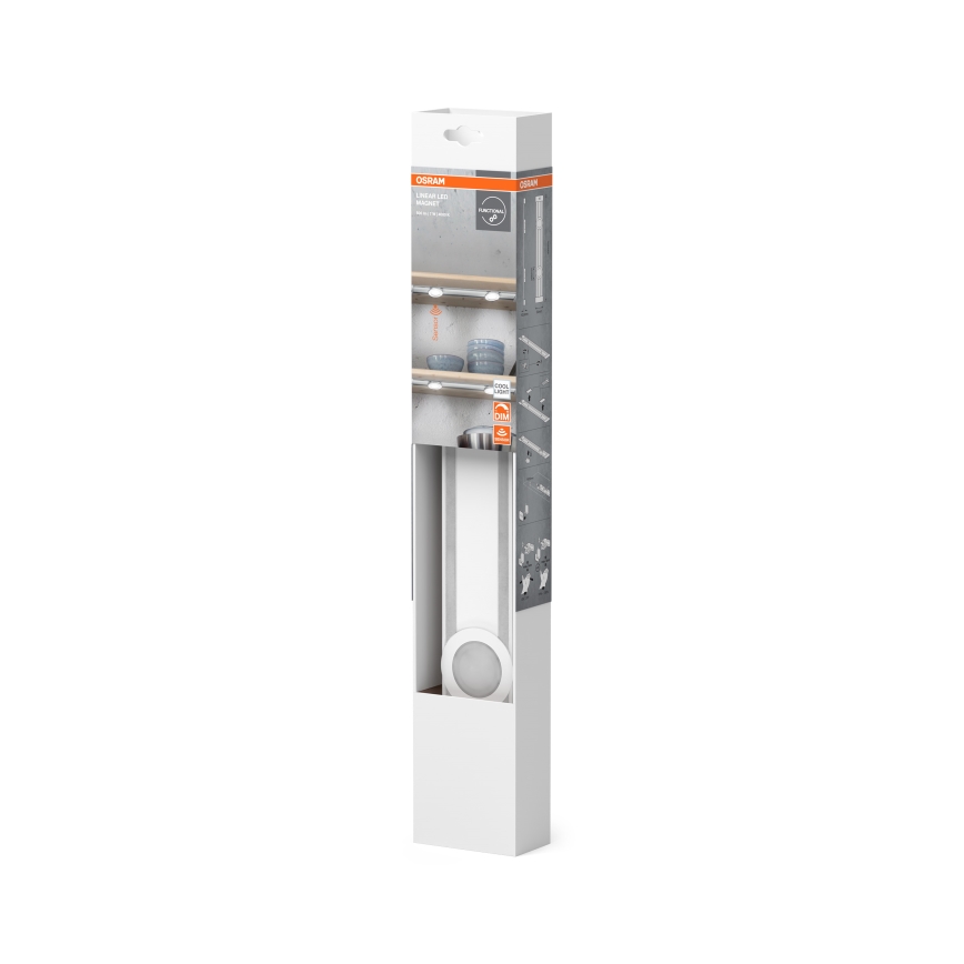 Osram - Luminária LED regulável para instalação sob armário com sensor de movimento LINEAR MAGNET LED/7W/230V 4000K 40 cm branca