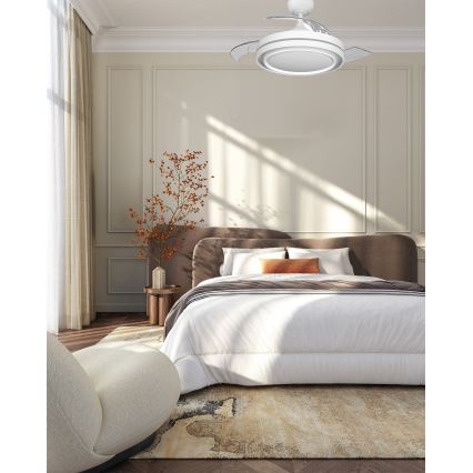 Osram - Candeeiro de teto LED dimerizável com ventilador PONIENTE LED/36W/230V 3000/4000/6500K + comando remoto