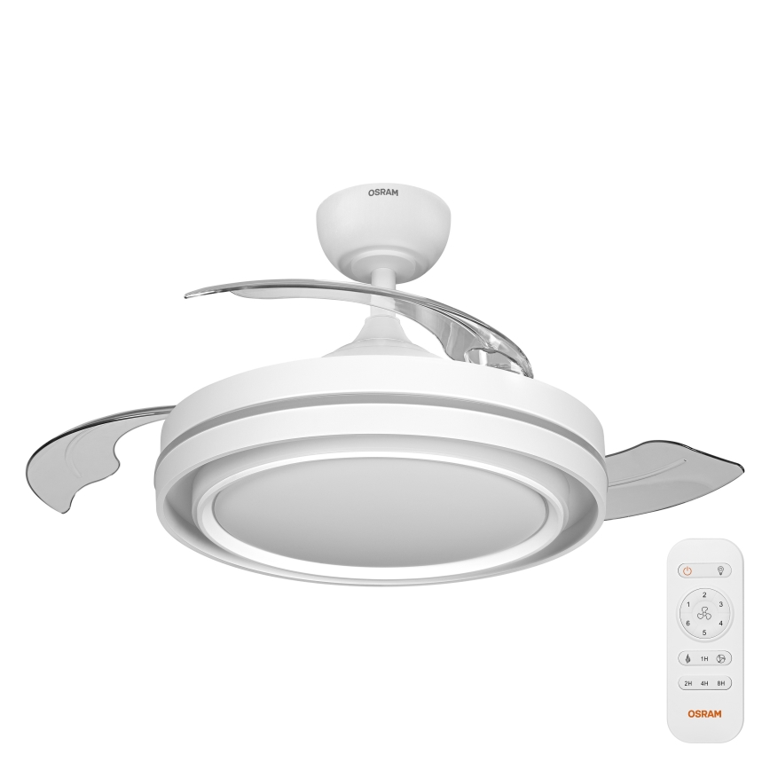 Osram - Candeeiro de teto LED dimerizável com ventilador PONIENTE LED/36W/230V 3000/4000/6500K + comando remoto
