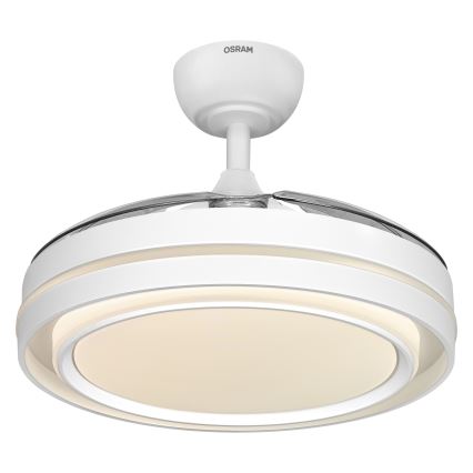 Osram - Candeeiro de teto LED dimerizável com ventilador PONIENTE LED/36W/230V 3000/4000/6500K + comando remoto