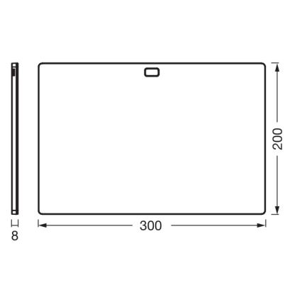 Osram - Luminária LED regulável para instalar sob armários com sensor de movimento UNDERCABINET LED/7,5W/230V 3000/4000/6500K 20x30 cm preta