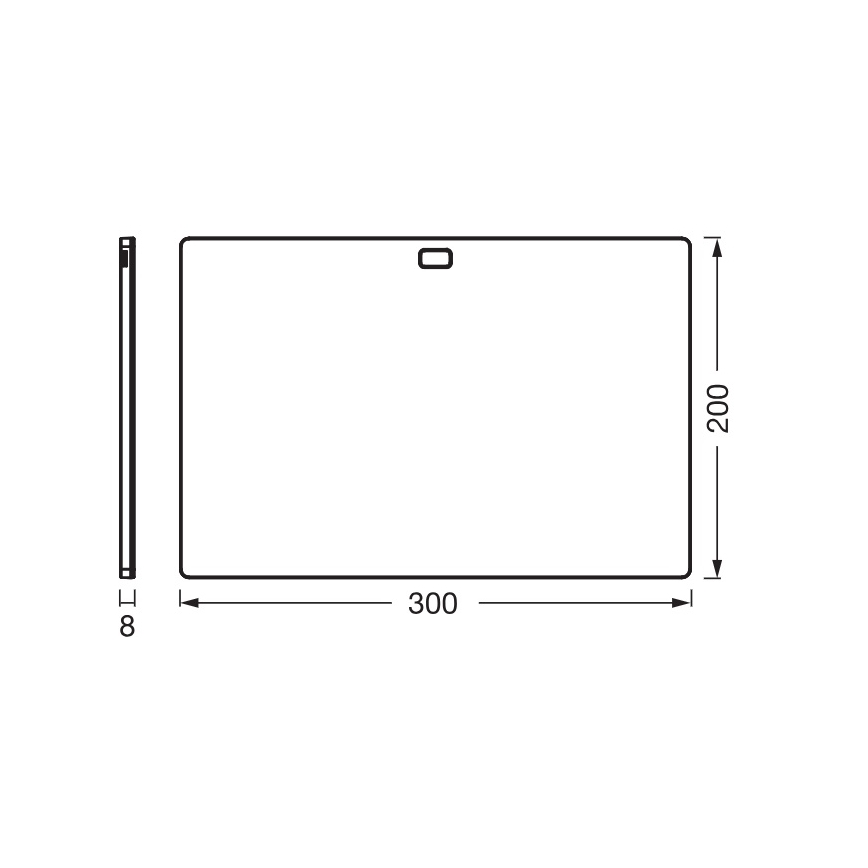 Osram - Luminária LED regulável para instalar sob armários com sensor de movimento UNDERCABINET LED/7,5W/230V 3000/4000/6500K 20x30 cm preta