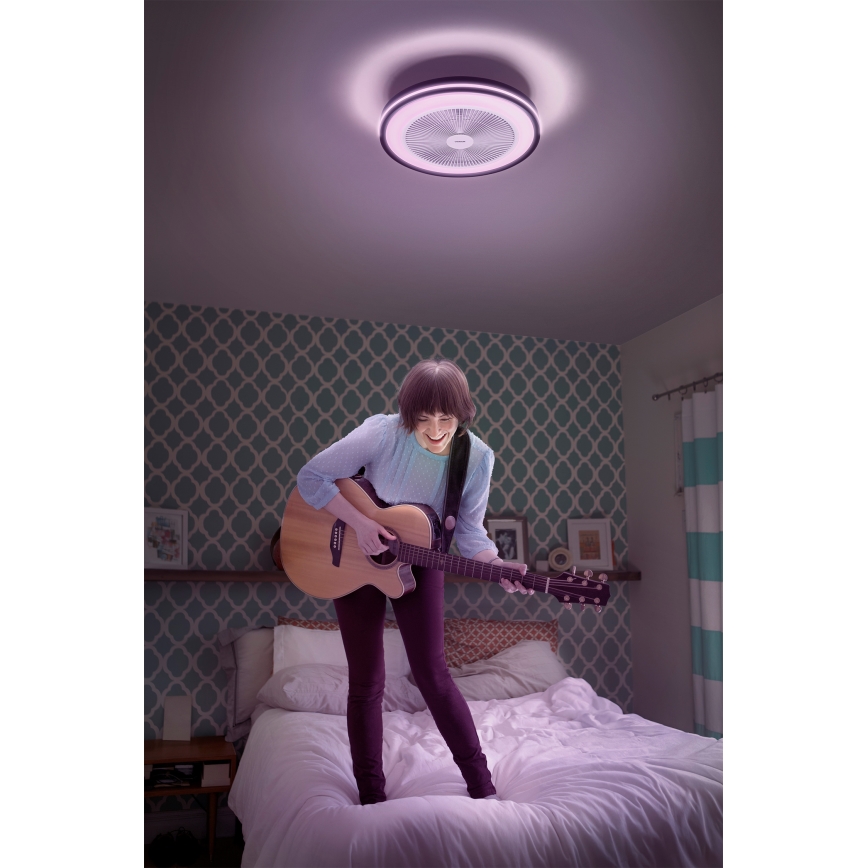 Osram - Candeeiro de teto LED dimerizável com ventilador MURLAN LED/26W/230V 3000-6500K + controlo remoto