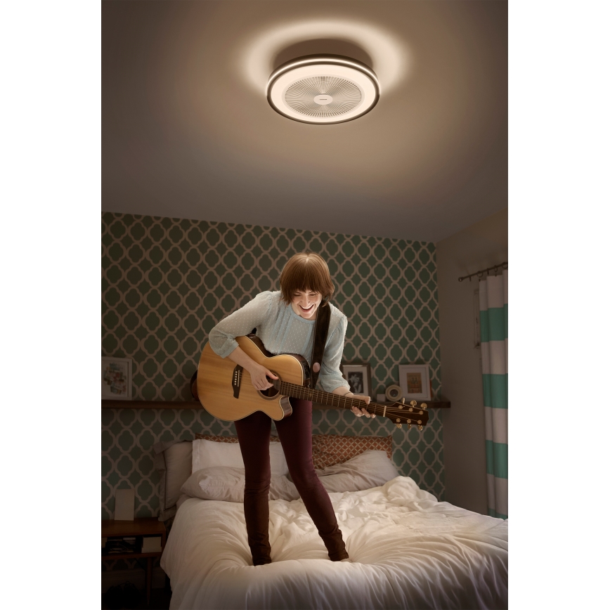 Osram - Candeeiro de teto LED dimerizável com ventilador MURLAN LED/26W/230V 3000-6500K + controlo remoto