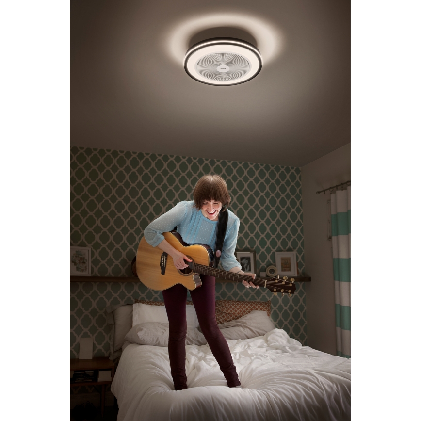 Osram - Candeeiro de teto LED dimerizável com ventilador MURLAN LED/26W/230V 3000-6500K + controlo remoto