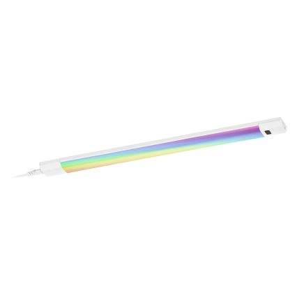 Osram - Luminária LED RGBW dimerizável para instalação sob armário LINEAR EDGE LED/8W/230V 50 cm branca + controlo remoto