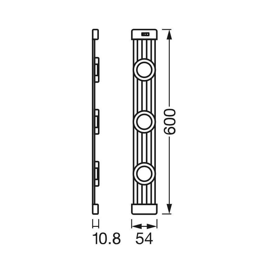 Osram - Luminária LED dimerizável para montagem sob armário com sensor de movimento LINEAR MAGNET LED/9,5W/230V 4000K 60 cm branca