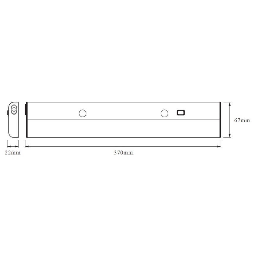 Osram - Luminária LED sob armário LINEAR LED/6W/230V 3000K 37 cm prateada