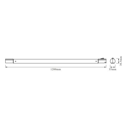 Osram - Luminária LED sob armário TUBEKIT LED/19W/230V 4000K 120 cm branca