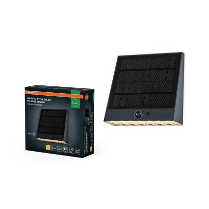 Osram - Aplique de parede solar LED com sensor ENDURA STYLE LED/10,2W/4,2V 2000 mAh IP54 antracite