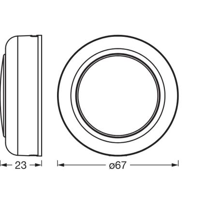 Osram - Luminária orientadora tátil regulável LED RGBW SMART+ DOT-IT LED/0,5W/3,7V 300 mAh