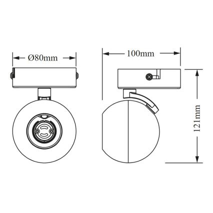 Osram - Luminária spot SPOT SPHERAL 1xGU10/6W/230V branca