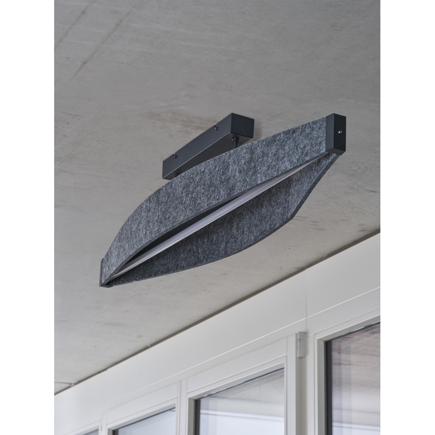 Osram - Lustre LED de teto de montagem superficial DECOR FLAT LED/23W/230V cinzento