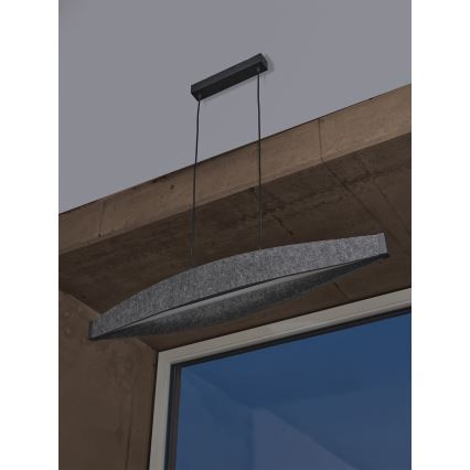 Osram - Lustre LED pendente com cabo DECOR FLAT LED/23W/230V cinzento