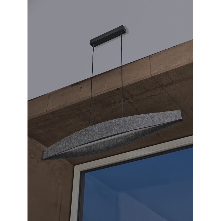 Osram - Lustre LED pendente com cabo DECOR FLAT LED/23W/230V cinzento